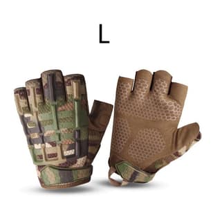 Outdoor Sports Gloves Half Finger Long Camo Glove Army Military Anti-skip Gear
