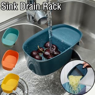 2021 Kitchen Sink Strainer Colander Drain Basket Multifunction Saddle-shaped Mesh Strainer Kitchen Accessories