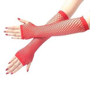 Fishnet Gloves Punk Fingerless Gloves for Nightclub and Costume