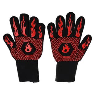 Barbecue Gloves BBQ Gloves Hanging Heat Resistant for Kitchen Grill Baking Microwave Vehicle Repair