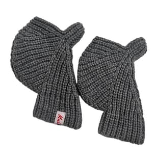 Keep Warm Lengthen Wrist Gloves Solid Color Half Finger Mitten for Teens