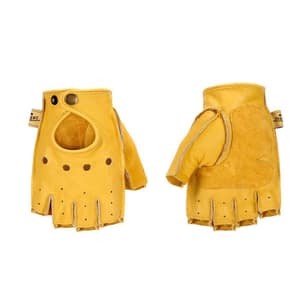 Mens Reverse Stitched Driving Motorcycle Breathable Gloves Non-slip